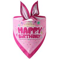Dessin animé imprimé réversible Triangle chien écharpe personnalisé Polyester fournitures pour animaux de compagnie-anniversaire accessoire gros bavoirs peints