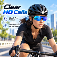 Lunettes de cyclisme intelligentes 5.3 15M IPX4 120mAh 6-8H Musique UV Lumière bleue Lentille en nylon Type-C 35g Navigation vocale Contrôle tactile TR90