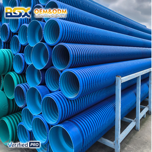 Tubi di Drenaggio <span class=keywords><strong>in</strong></span> HDPE a Doppia Parete Corrugata da 12, 16, 18, 23, 30 Pollici, Tubi <span class=keywords><strong>in</strong></span> Plastica HDPE - Product Image 1