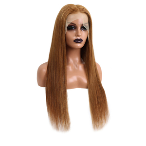 Wholesale Virgin Human Hair Color Lace Frontal <strong>Wig</strong> Colored <strong>Wigs</strong> Human Hair Straight Wave Burnt Hd Lace Front #6 <strong>Ginger</strong> <strong>Wigs</strong> - Product Image 5
