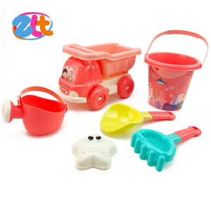 6 pcs summer bucket plastic sand funny play set kids beach toy