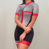 XAMA Little Monkey Woman One-Piece Cycling Suit Zixi Pakaian Bersepeda Jersey Kompetisi Sepeda Gaya Terpadu
