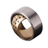Roulements autolubrifiants Bagues bimétalliques à plaque en bronze, bagues DU JDB Bague en laiton à rainure d'huile à douille en bronze fritté