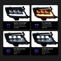 Phares LED à 3 lentilles pour Toyota Hilux Vigo 2012-2014, Plug and Play, DRL, clignotants séquentiels, ensemble de phares avant pour pare-chocs