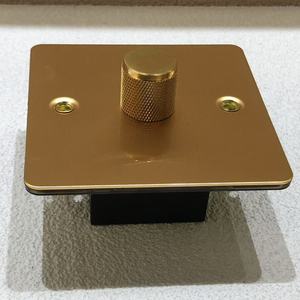 Light Knob Dimmer Switch 86 250v Wall-Mounted Stainless Steel Panel Gold UK Standard Retro 10A <strong>Fan</strong> <strong>Control</strong> - Product Image 3