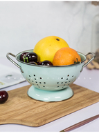 Ensemble de vaisselle en acier inoxydable pour la cuisine, passoire décorative, bol à fruits, panier à légumes, compatible lave-vaisselle et four