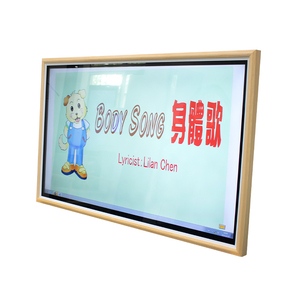 Écran photo numérique LCD tactile de 65 pouces, galerie d'art, moniteur mural avec cadre <span class=keywords><strong>en</strong></span> <span class=keywords><strong>bois</strong></span> - Product Image 4