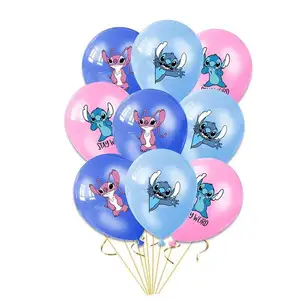 Lilo and Stitch - Globos de película de aluminio para fiestas, decoraciones  de fiesta de cumpleaños (10 unidades, azul)