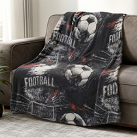 Couverture en flanelle personnalisée pour club