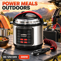 Autocuiseur Électrique Personnalisé 12V 24V DC 300W Multicuiseur Marque Privée Emballage Personnalisé OEM ODM Usine pour Importateurs