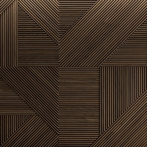 Panneau mural en bois composite extérieur décoratif 3D en bois massif, revêtement en PVC - Product Image 3