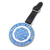 Étiquettes pour sacs de golf, accessoires de golf en gros avec logo personnalisé, étiquettes pour sacs de chariots de golf