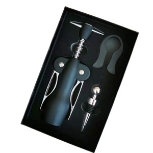Tùy Chỉnh Bồi Bàn Corkscrew Rượu Vang Chai Vít Mở Rượu Vang Bộ Quà Tặng Với Rượu Vang Mở Tốt Nhất Mở Chai - Product Image 2
