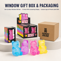 Fourteen Plus Gummy Bear Squishy Gift Toy Colorful Soft Squeeze Novelty Display Box For Children Adults Wholesale