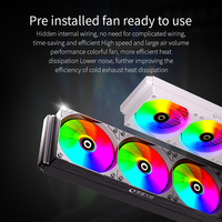 Refroidisseur de processeur liquide AIO ZeroMaster avec écran LCD 360 mm, refroidissement par eau ARGB, dissipateur thermique pour PC Intel LGA1700 AMD AM5 OEM