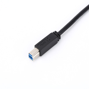 HOLLOW Right Angle <b>Usb</b> 3.0 Male To Bm <b>Cable</b> 0.3m Black <b>Printer</b> Data <b>Cable</b> - Product Image 3