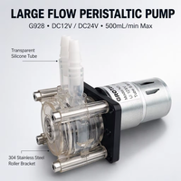 Pompe péristaltique à grand débit 500 ml/min, installation facile, pompe péristaltique 12V/24V, pompe doseuse, pompe à vide