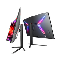 Écrans de jeu incurvés pour ordinateur de bureau LED 4K 24 27 32 pouces 240 Hz 144 Hz avec écran tactile LCD