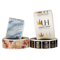 Autocollant en feuille d'or imperméable en PVC et PET imprimé personnalisé étiquette de logo adhésive en vinyle pour bouteilles de parfum en verre pour imprimante d'étiquettes