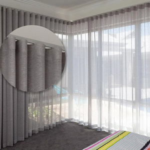 Rèm Serpentine s-kéo Rèm sóng mịn mà không có nếp gấp Rèm Serpentine dọc cho cửa sổ lớn - Product Image 2