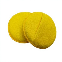 Éponge de polissage ronde en microfibre de 5 pouces, applicateur de cire et de revêtement céramique pour voiture, lot multicolore en gros