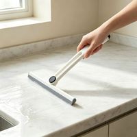Raclette pliante pour vitres en PP et TPR, lame TPR de 28 cm, pour l'élimination de l'eau sur les fenêtres, les sols de voiture et les murs de douche