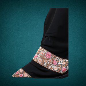 Tissu brodé de fleurs colorées en dentelle musulmane à motifs complexes, vêtements de mariage élégants et haut de gamme, décorations pour robes de mariage - Product Image 1