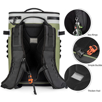 Sac isotherme souple imperméable à 36 canettes, sac isotherme pour aliments, pour le camping, la pêche, les fêtes, les pique-niques