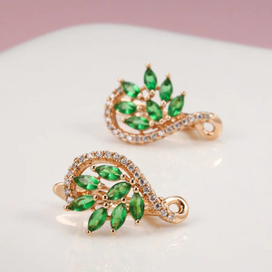 Orecchini a polsino con piuma di farfalla e fiore Phoenix per donna, accessori moda per l'uso quotidiano - Product Image 3