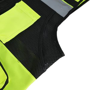 Gilet de sécurité réfléchissant personnalisé vêtements de sécurité haute visibilité en gros OEM en vrac vêtements de travail pour la sécurité routière de construction - Product Image 2