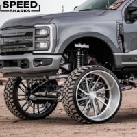 Jantes forgées Super Single Deep Dish polies 26x12 28x16 30x12 8x170 8x180 8x6.5 8x165.1 pour Ford F250 F350 et Dodge Ram 3500