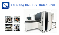 Machine de perçage CNC polyvalente à 6 faces avec commande 3D pour la fabrication d'armoires et de placards, entraînement motorisé, OEM