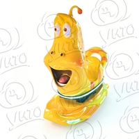 Machine de jeu d'arcade Larva Kiddie Ride, machine de jeu pour enfants à monnayeur avec visuels colorés, à vendre