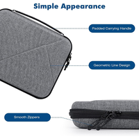 Étui de transport rigide pour tablette iPad 11 12.9, sac antichoc, organiseur de tablette, sac avec poche pour accessoires électroniques
