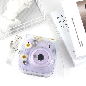 Étui transparent en PVC pour <span class=keywords><strong>appareil</strong></span> <span class=keywords><strong>photo</strong></span> Instax <span class=keywords><strong>Mini</strong></span> 8 <span class=keywords><strong>9</strong></span> 11 avec bandoulière réglable et poche - Product Image 2