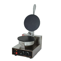 Machine à gaufres et à crêpes automatique en acier inoxydable pour usage domestique et professionnel, moteur 220V, état neuf