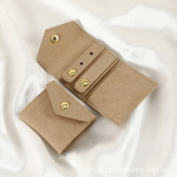 Logo personnalisé Portable Pliant Mini Bijoux Sac De Rangement De Mode Petit Rouleau Sac pour Boucles D'oreilles Collier Anneau Bijoux