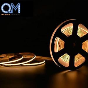 QM 3年保修COB发光二极管条480发光二极管CE RoHS 12V 24V 100ft英尺暖白光柔性COB发光二极管条灯 - Product Image 1