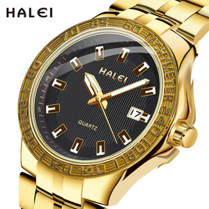 Montre d'affaires HALEI neuve originale à quartz, étanche 3 ATM, en acier inoxydable, mouvement japonais, vente en gros en dropshipping - Product Image 1