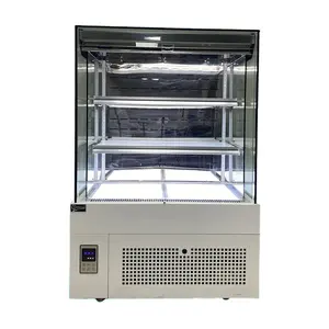 arcade curtain Cake Showcase arc cabinet CE refrigerator foods and drinks r404a cake display cooler for dairy products