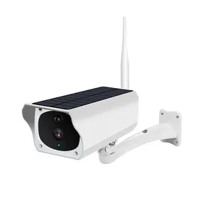 Kamera CCTV IP keamanan baterai bertenaga surya IP67 harga lebih rendah kamera surya PIR GSM LTE 4G 5X Zoom PTZ kamera surya 1080P HD