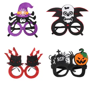 GS006 Kid Adult Halloween Party Cosplay Costume Accessory Ghost Spider Bat Skulls Pumpkin Eyesball Designs Frame Eyeglasses