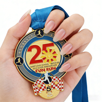 Médailles en métal vierges 3D personnalisées pour le taekwondo, le football, le marathon, le karaté, fabriquées en Chine, plaques dorées pour médailles sportives