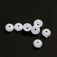 Perles de pêche en plastique demi-cercle, perles tampons concaves et convexes en forme de demi-lune, lisses sans bavures pour montages de carpe, eau douce et marine