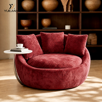 Fauteuil simple moderne italien pour chambre à coucher, salon, balcon, appartement et hôtel, fauteuil inclinable pivotant