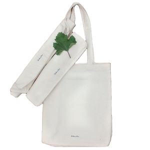 Bolsas de Mano Plegables de Algodón Natural al por Mayor, Bolsas de Cosméticos Ecológicas Personalizadas, Uso Promocional, Logotipo Personalizado - Product Image 1