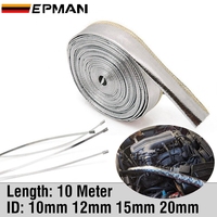 EPMAN 10M Gaine thermique haute température pour faisceau de câbles et tuyaux, protection pour pièces automobiles EP-WR100GZ