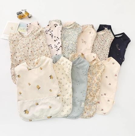 Хлопковые детские нагрудники, фартук для завтрака, обеда, еды, Слюнявчики, моющийся фартук без рукавов, художественные детские товары, детский Слюнявчик