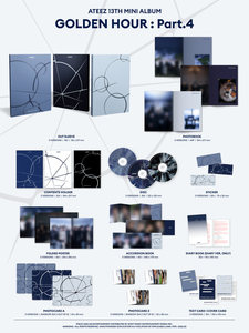ATEEZ Golden Hour Part.4 รุ่น Z เวอร์ชั่นมินิอัลบั้ม เพลงป๊อปเกาหลี ซีดี โฟโต้บุ๊ค พร้อมหนังสือเล่มเล็ก - Product Image 5