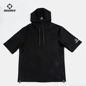 Groothandel Rigorer Hoodie Unisex Met Kap T-shirt Sweatshirt Casual Oem Korte Mouwen Sport